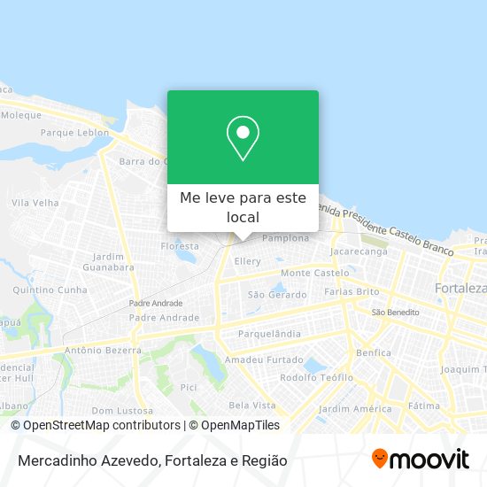 Mercadinho Azevedo mapa