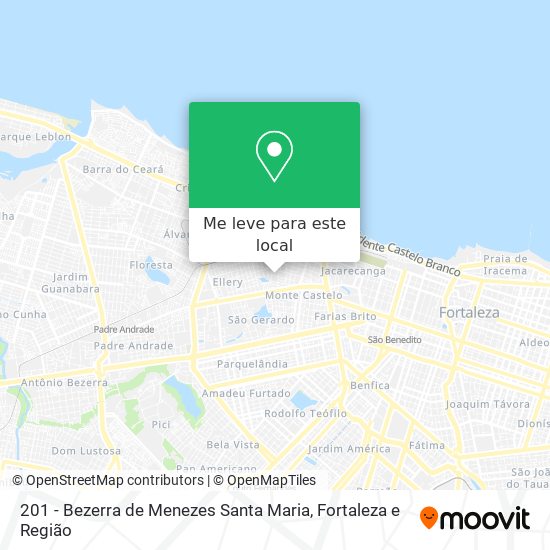 201 - Bezerra de Menezes Santa Maria mapa