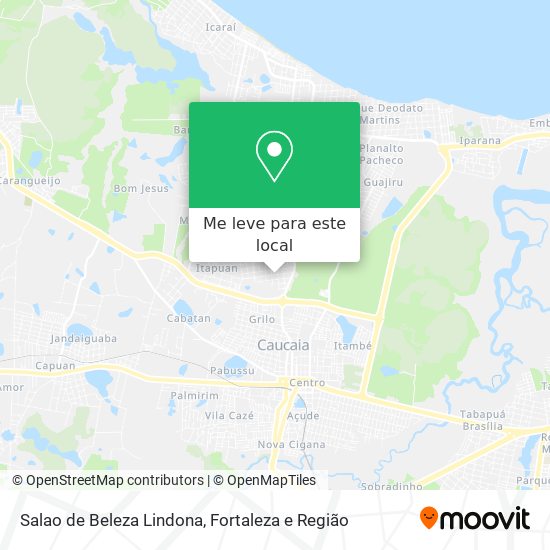 Salao de Beleza Lindona mapa