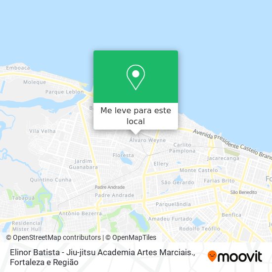 Elinor Batista - Jiu-jitsu Academia Artes Marciais. mapa