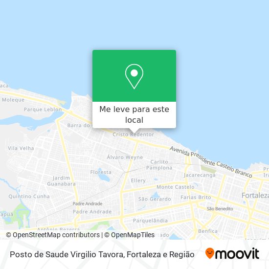 Posto de Saude Virgilio Tavora mapa