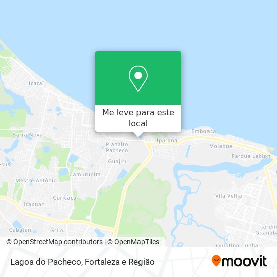 Lagoa do Pacheco mapa