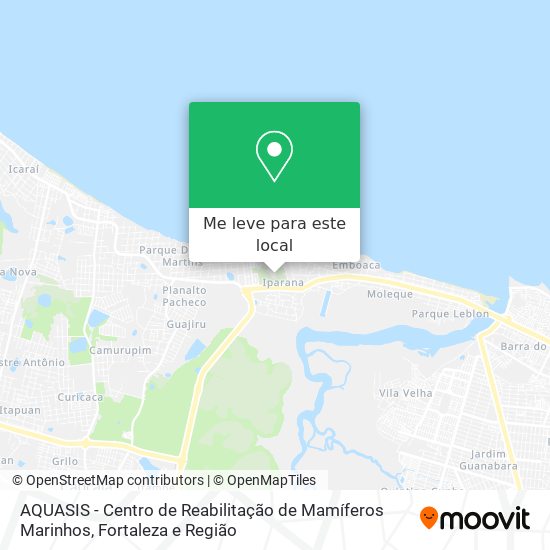 AQUASIS - Centro de Reabilitação de Mamíferos Marinhos mapa