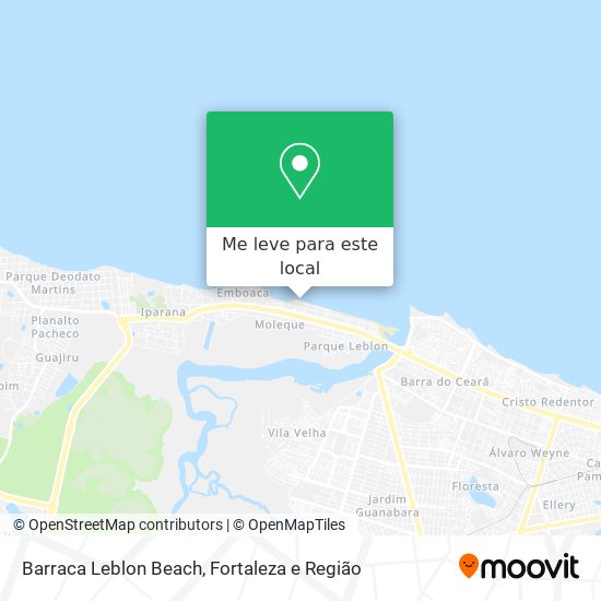 Barraca Leblon Beach mapa