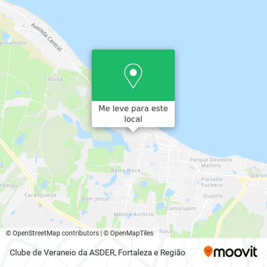 Clube de Veraneio da ASDER mapa
