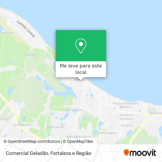 Comercial Geladão mapa