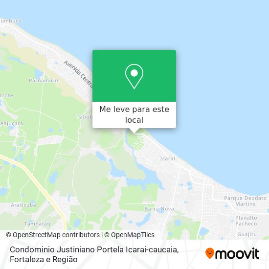 Condominio Justiniano Portela Icarai-caucaia mapa