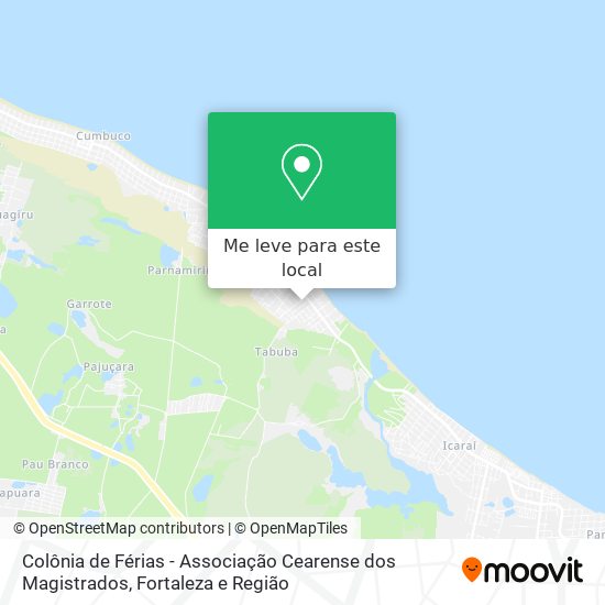 Colônia de Férias - Associação Cearense dos Magistrados mapa
