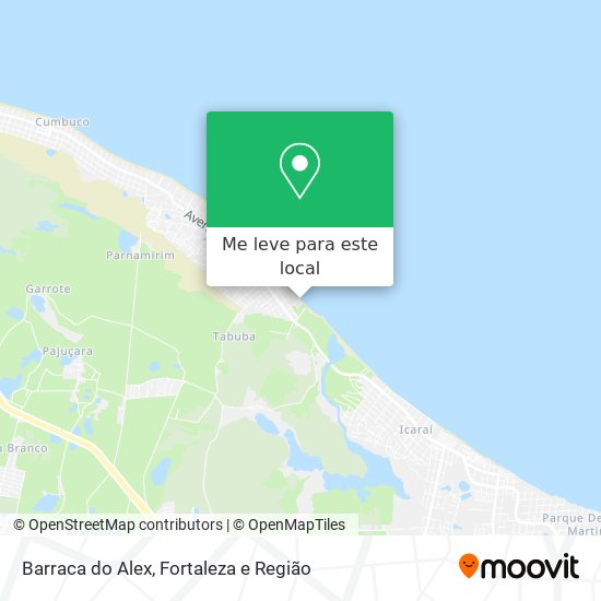 Barraca do Alex mapa
