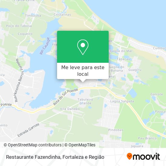 Restaurante Fazendinha mapa