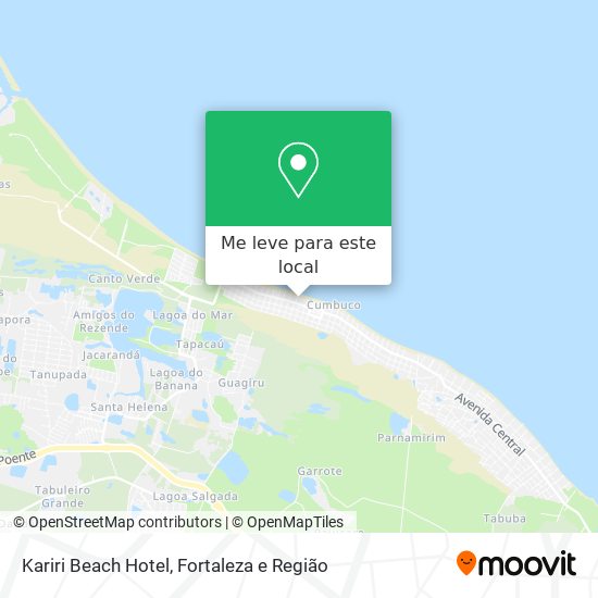 Kariri Beach Hotel mapa