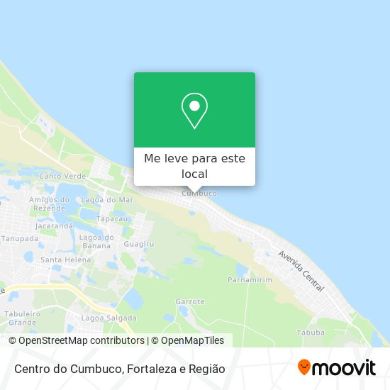 Centro do Cumbuco mapa