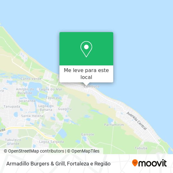 Armadillo Burgers & Grill mapa