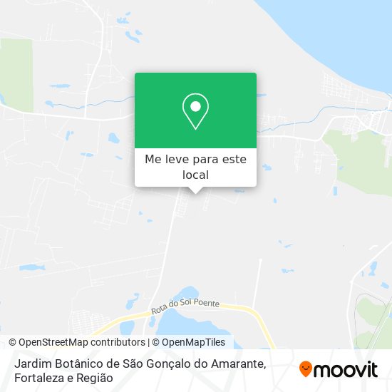 Jardim Botânico de São Gonçalo do Amarante mapa