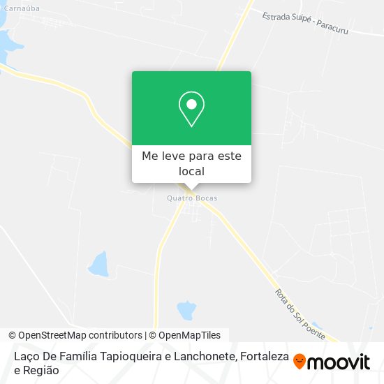 Laço De Família Tapioqueira e Lanchonete mapa