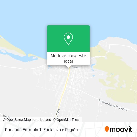 Pousada Fórmula 1 mapa