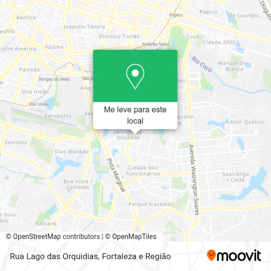 Rua Lago das Orquidias mapa