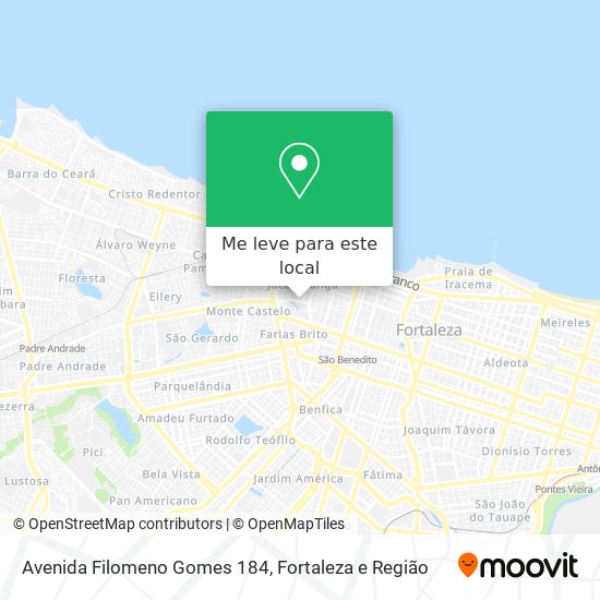 Avenida Filomeno Gomes 184 mapa