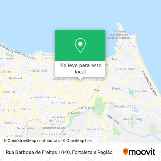 Rua Barbosa de Freitas 1040 mapa