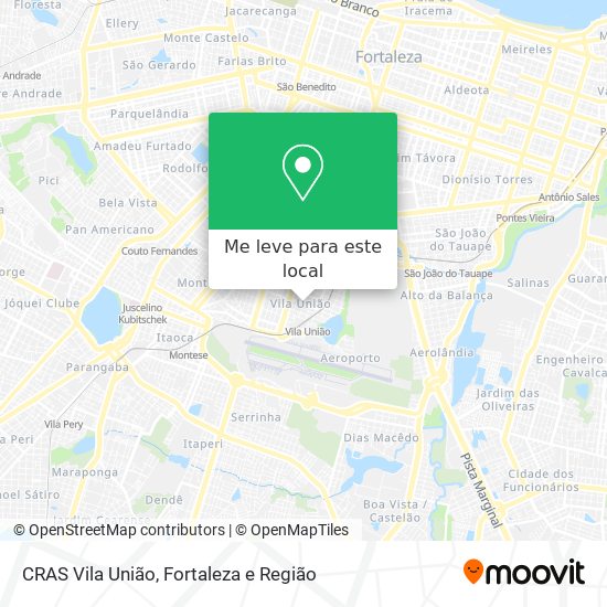 CRAS Vila União mapa