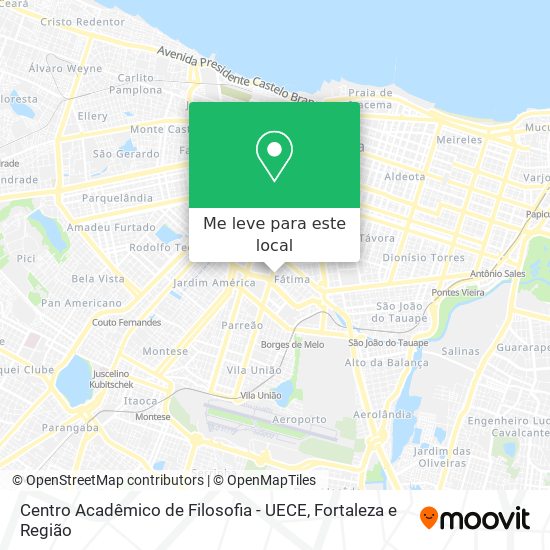 Centro Acadêmico de Filosofia - UECE mapa