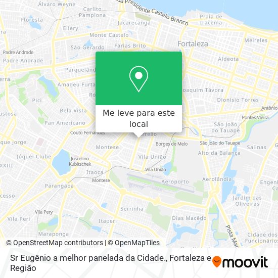 Sr Eugênio a melhor panelada   da Cidade. mapa