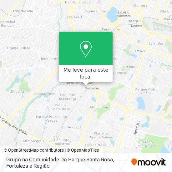 Grupo na Comunidade Do Parque Santa Rosa mapa