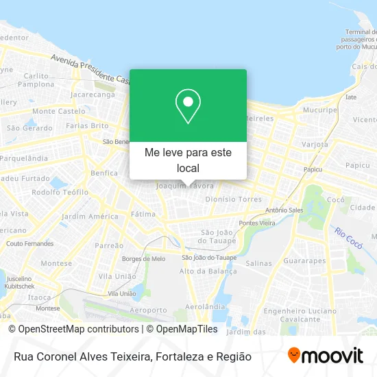 Rua Coronel Alves Teixeira mapa