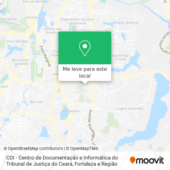 CDI - Centro de Documentação e Informática do Tribunal de Justiça do Ceará mapa