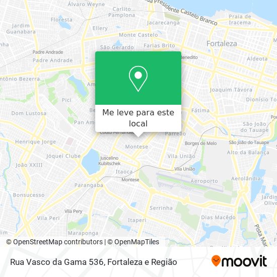 Rua Vasco da Gama 536 mapa