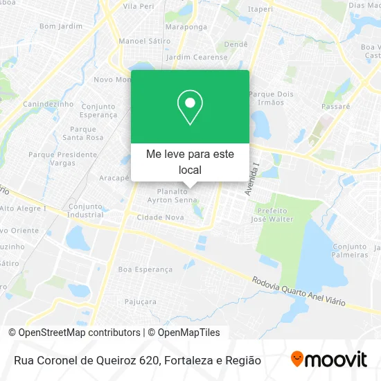 Rua Coronel de Queiroz 620 mapa