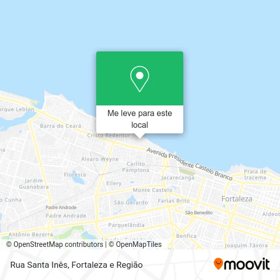 Rua Santa Inês mapa