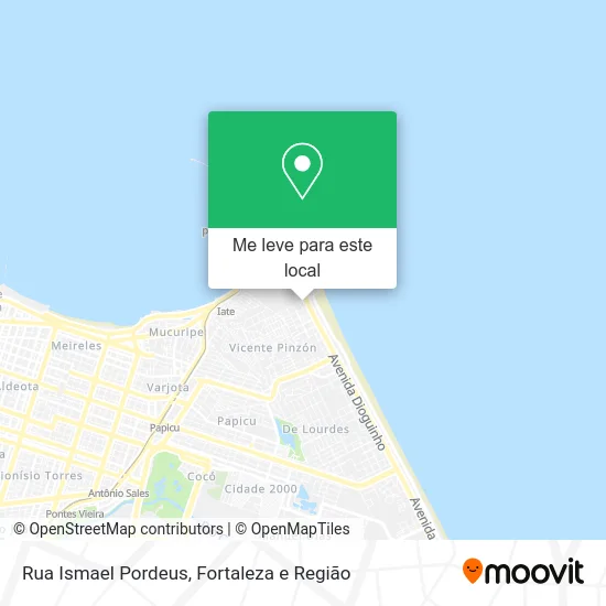 Rua Ismael Pordeus mapa