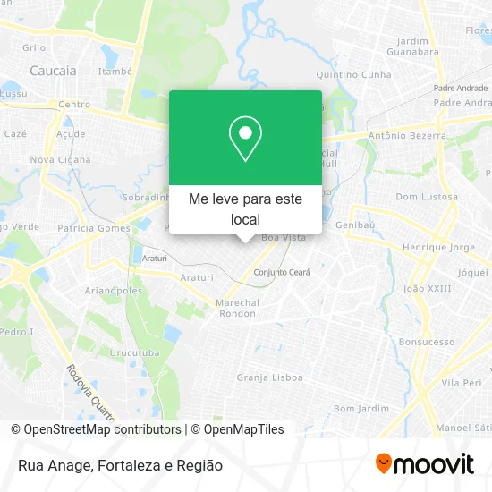 Rua Anage mapa