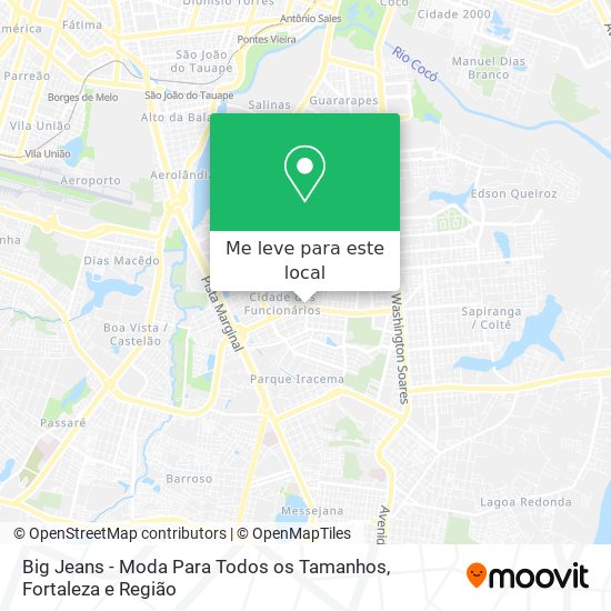 Big Jeans - Moda Para Todos os Tamanhos mapa