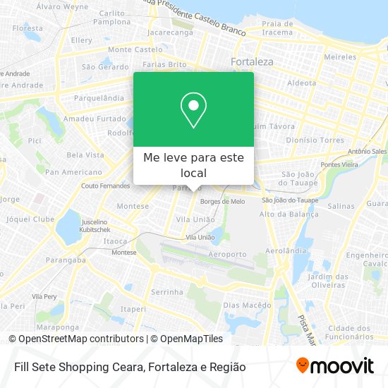 Fill Sete Shopping Ceara mapa