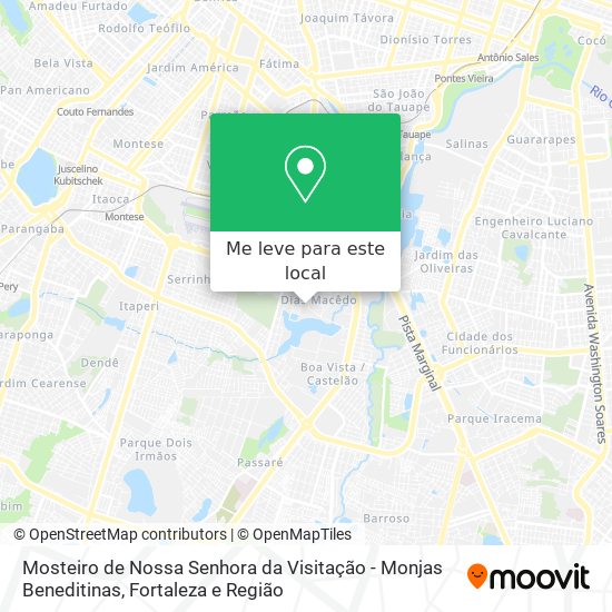 Mosteiro  de Nossa Senhora da Visitação - Monjas Beneditinas mapa