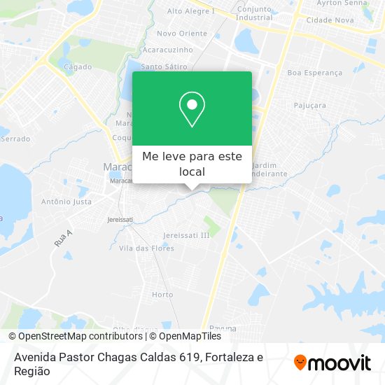 Avenida Pastor Chagas Caldas 619 mapa