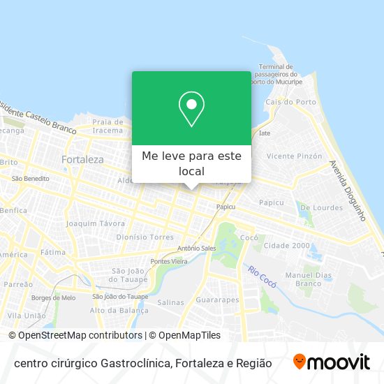 centro cirúrgico Gastroclínica mapa