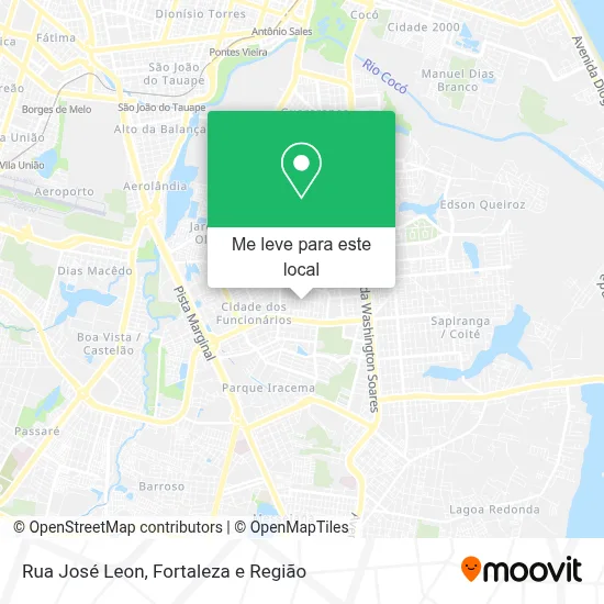 Rua José Leon mapa