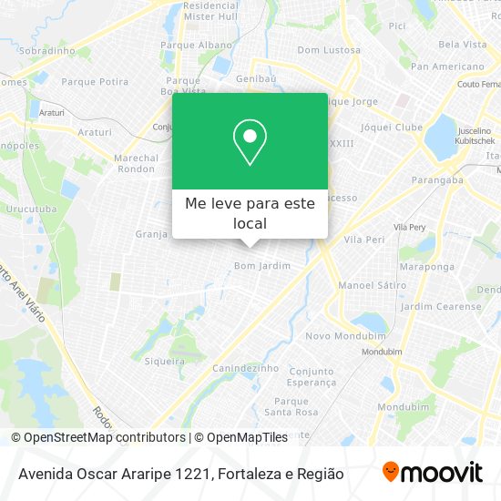 Avenida Oscar Araripe 1221 mapa