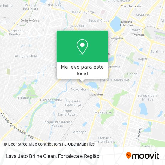 Lava Jato Brilhe Clean mapa