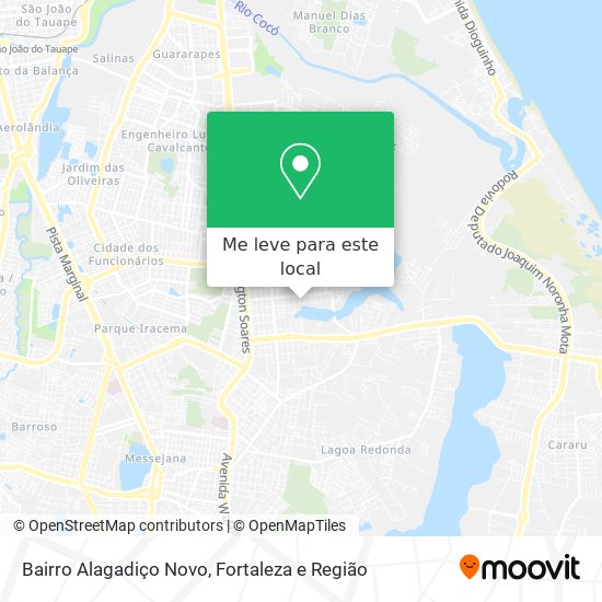 Bairro Alagadiço Novo mapa