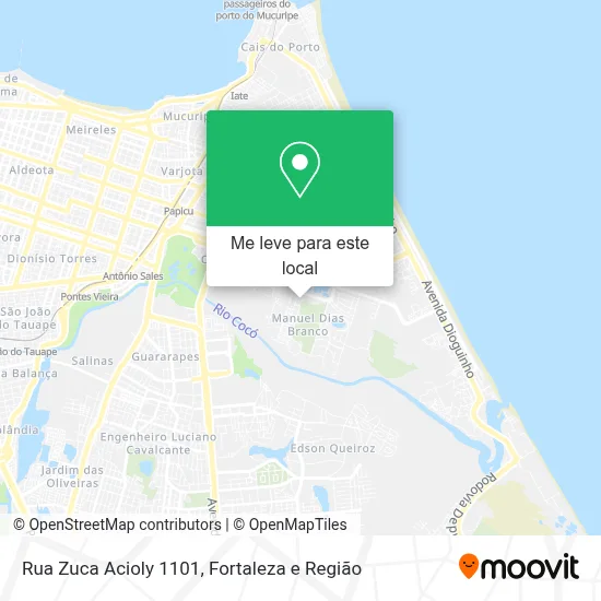Rua Zuca Acioly 1101 mapa