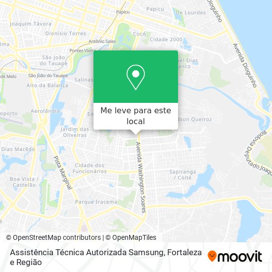 Assistência Técnica Autorizada Samsung mapa