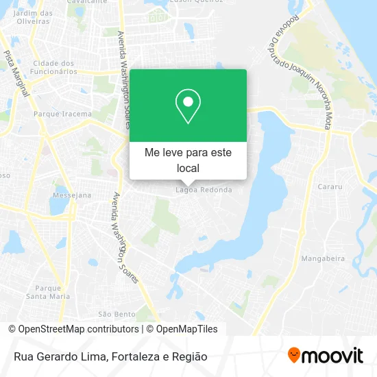 Rua Gerardo Lima mapa