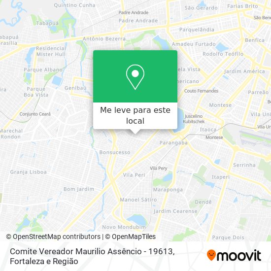 Comite Vereador Maurilio Assêncio - 19613 mapa