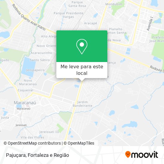 Pajuçara mapa