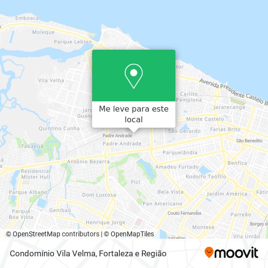 Condomínio Vila Velma mapa