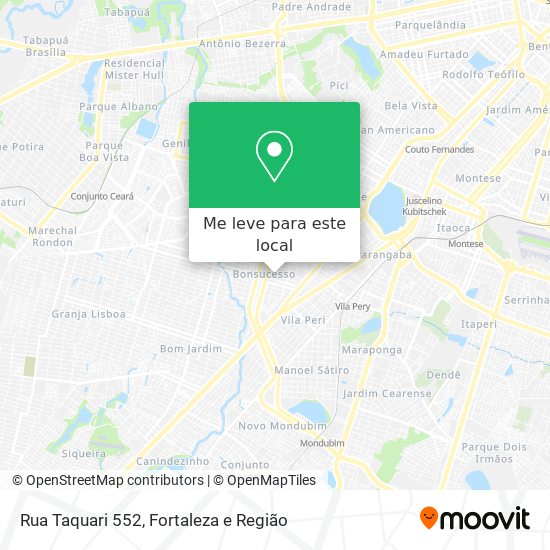 Rua Taquari 552 mapa